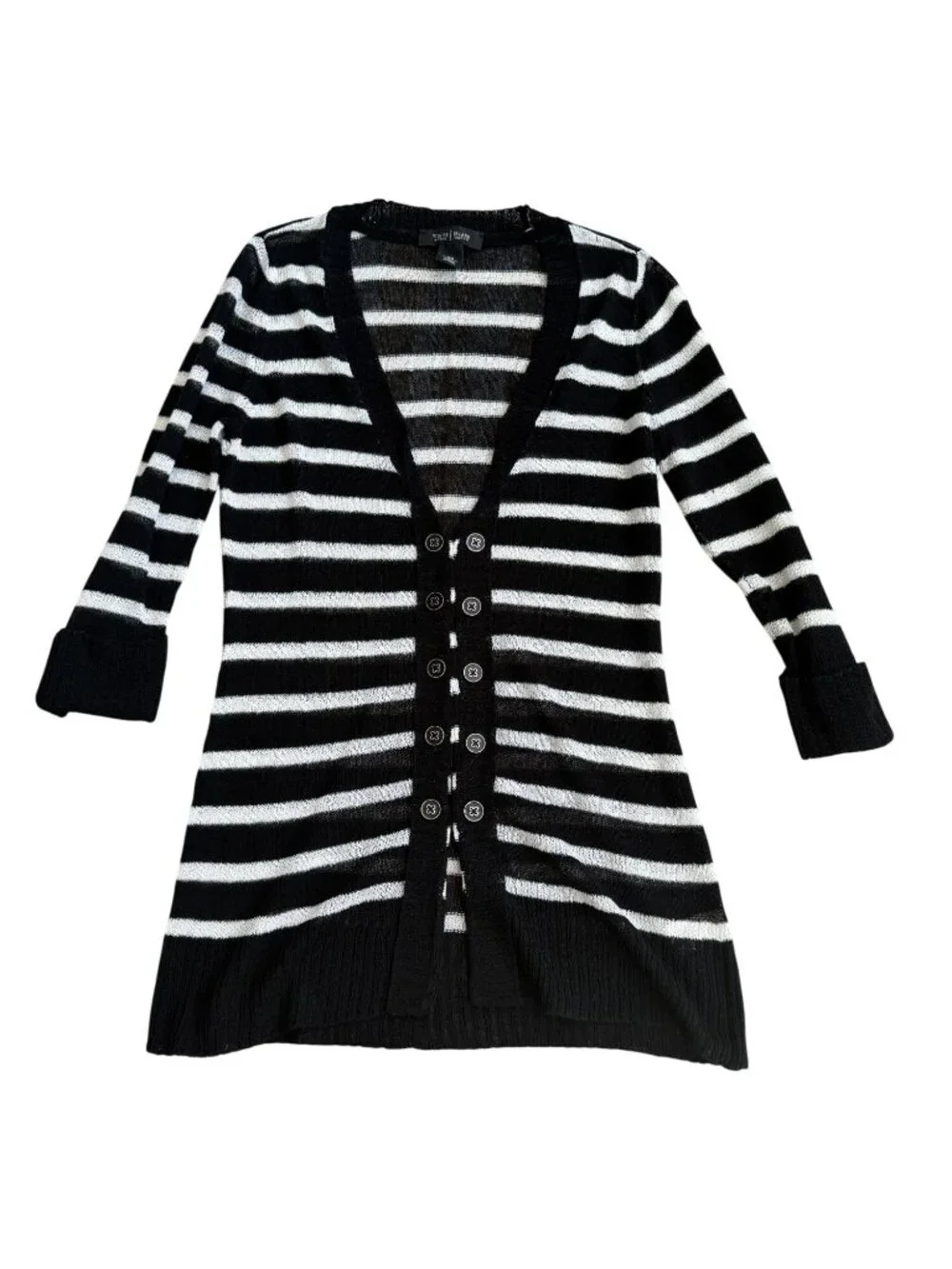 WHITE HOUSE BLACK MARKET WHBM Striped Cardigan Size XS